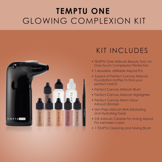 TEMPTU One Airbrush Make-up Kit – 11-Piece Set